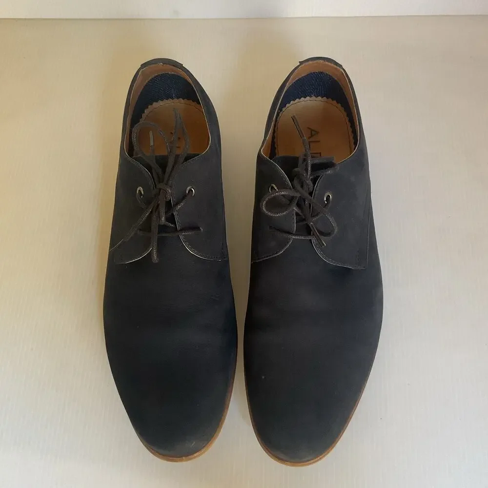 ALDO Viralian-2 Men’s Navy blue Lace Up Dress Shoes 9.5 Minimalist Oxford Style